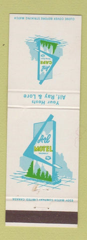 Matchbook Cover - Arl Motel Golden BC
