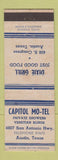 Matchbook Cover - Capitol Mo Tel motel Austin TX