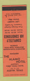 Matchbook Cover - Alamo Hotel Austin TX