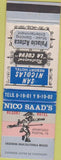 Matchbook Cover - Nico Saad's Resort Hotel Ensenada Baja Mexico