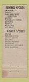 Matchbook Cover - Gateway Inn Hotel Land O Lakes WI
