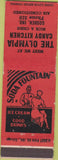 Matchbook Cover - The Olympia Candy Kitchen Goshen IN
