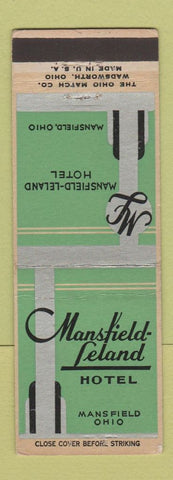 Matchbook Cover - Mansfield Leland Hotel Mansfield OH