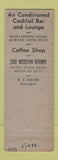 Matchbook Cover - Mansfield Leland Hotel Mansfield OH