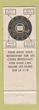 Matchbook Cover - Bell Telephone Canada RED