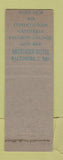Matchbook Cover - Southern Hotel Baltimore MD