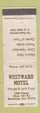 Matchbook Cover - Westward Motel Brookings OR