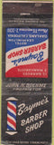 Matchbook Cover - Bayne's Barber Shp Oakland CA WORN
