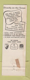 Matchbook Cover - Whispering Palms Resort Motel Miami Beach FL