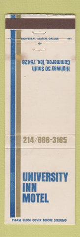 Matchbook Cover - University Inn Motel Commerce TX WEAR