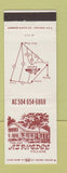 Matchbook Cover - Asphodel Inn Village MS