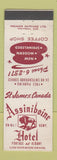 Matchbook Cover - Assiniboine Hotel St James MB