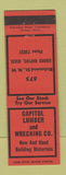 Matchbook Cover - Capitol Lumber and Wrecking Grand Rapids MI
