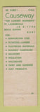 Matchbook Cover - Causeway Lumber Boca Raton Fort Lauderdale FL