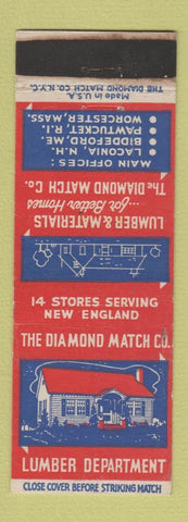 Matchbook Cover - Diamond Match Lumber Department Laconia NH Biddeford ME