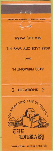 Matchbook Cover - The Library Seattle WA
