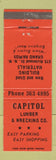 Matchbook Cover - Capitol Lumber and Wrecking Grand Rapids MI