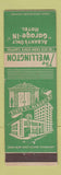 Matchbook Cover - Wellington Hotel Albany NY