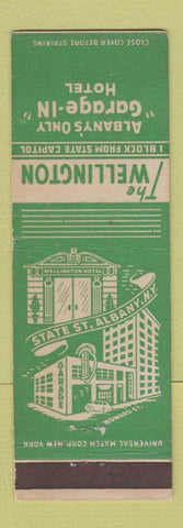 Matchbook Cover - Wellington Hotel Albany NY