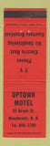 Matchbook Cover - Uptown Motel Manchester NH WEAR
