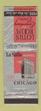 Matchbook Cover - LaSalle Hotel Chicago IL Lotus Room