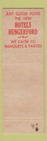Matchbook Cover - Hotel Hungerford Portland OR Seattle WA