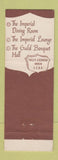 Matchbook Cover - Guildwood Inn Motor Hotel Point Edward ON