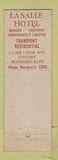 Matchbook Cover - LaSAlle Hotel Milwaukee WI Circle Cocktail Lounge
