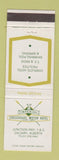 Matchbook Cover - Imperial Crossroads Motor Hotel Calgary AB