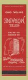 Matchbook Cover - Hotel Moraine Dayton OH