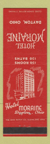 Matchbook Cover - Hotel Moraine Dayton OH