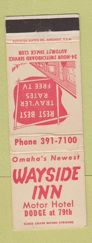 Matchbook Cover - Wayside Inn Motor Hotel Omaha NE WEAR