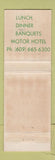 Matchbook Cover - Ross' Ivystone Inn Pennsauken NJ