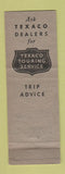 Matchbook Cover - Edmonds Texaco oil gas Newtonville MA Havoline