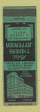 Matchbook Cover - Hotel Thomas Jefferson Tampa FL