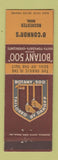 Matchbook Cover - Botany 500 Men's Clothes O'Connor's Rochester MN