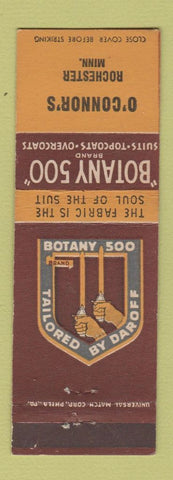 Matchbook Cover - Botany 500 Men's Clothes O'Connor's Rochester MN