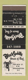 Matchbook Cover - Black Saddle House of Beef Washington DC