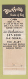 Matchbook Cover - Black Saddle House of Beef Washington DC
