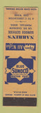 Matchbook Cover - Sunoco oil gas Narrin's Pontiac MI WEAR