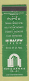 Matchbook Cover - Hotel Mayfair Dallas TX