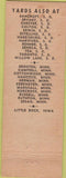 Matchbook Cover - HW Ross lumber Sioux Falls SD
