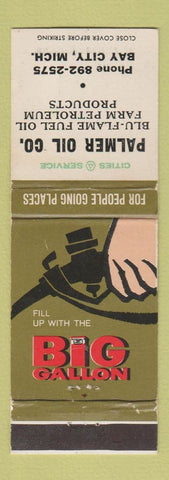 Matchbook Cover - Cities oil gas Bay City MI WORN