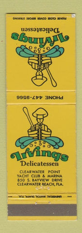Matchbook Cover - Irvings Delicatessen Clearwater Beach FL