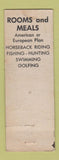 Matchbook Cover - Brookview Manor Canadensis PA WEAR