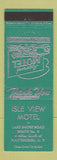 Matchbook Cover - Isle View Motel Plattsburgh NY