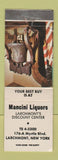 Matchbook Cover - Mancini Liquors Larchmont NY