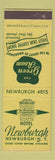 Matchbook Cover - Hotel Newburgh NY