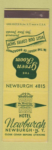 Matchbook Cover - Hotel Newburgh NY