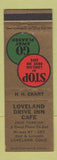 Matchbook Cover - Loveland Drive Inn Cafe Colorado